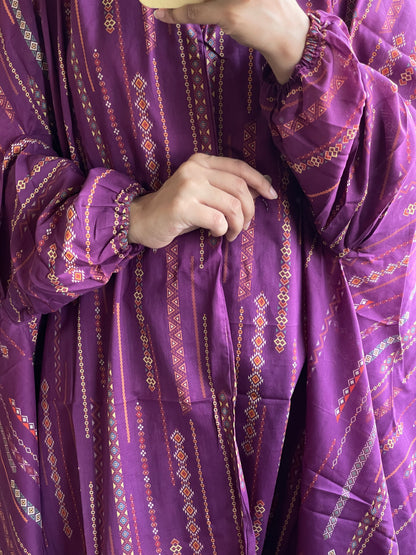 Full Coverage Namaz Chadar with Sleeves + Niqab (Pure Lawn)