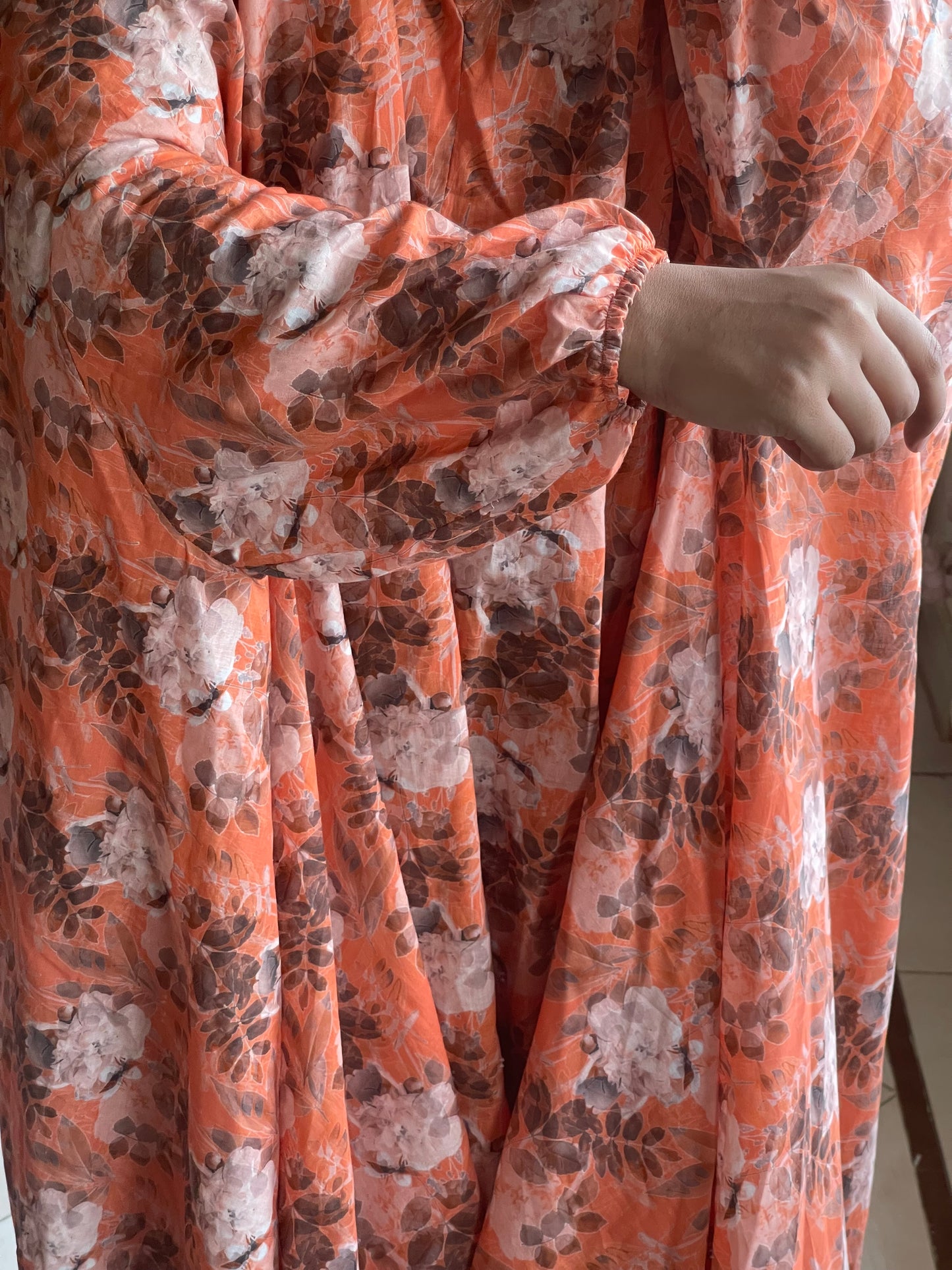 Full Coverage Namaz Chadar with Sleeves + Niqab (Pure Lawn)