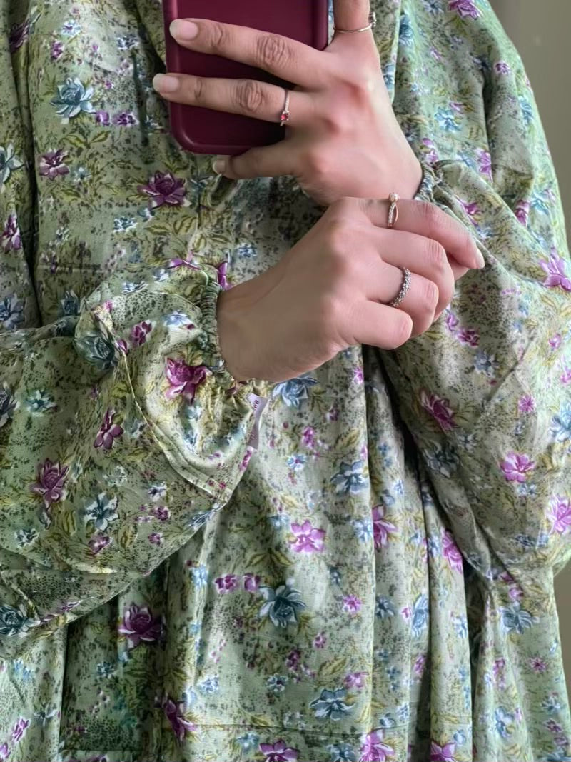 Full Coverage Namaz Chadar with Sleeves + Niqab (Mix Lawn)