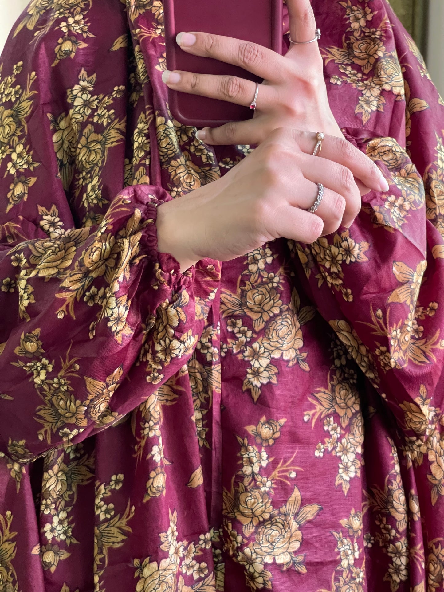 Full Coverage Namaz Chadar with Sleeves + Niqab (Mix Lawn)
