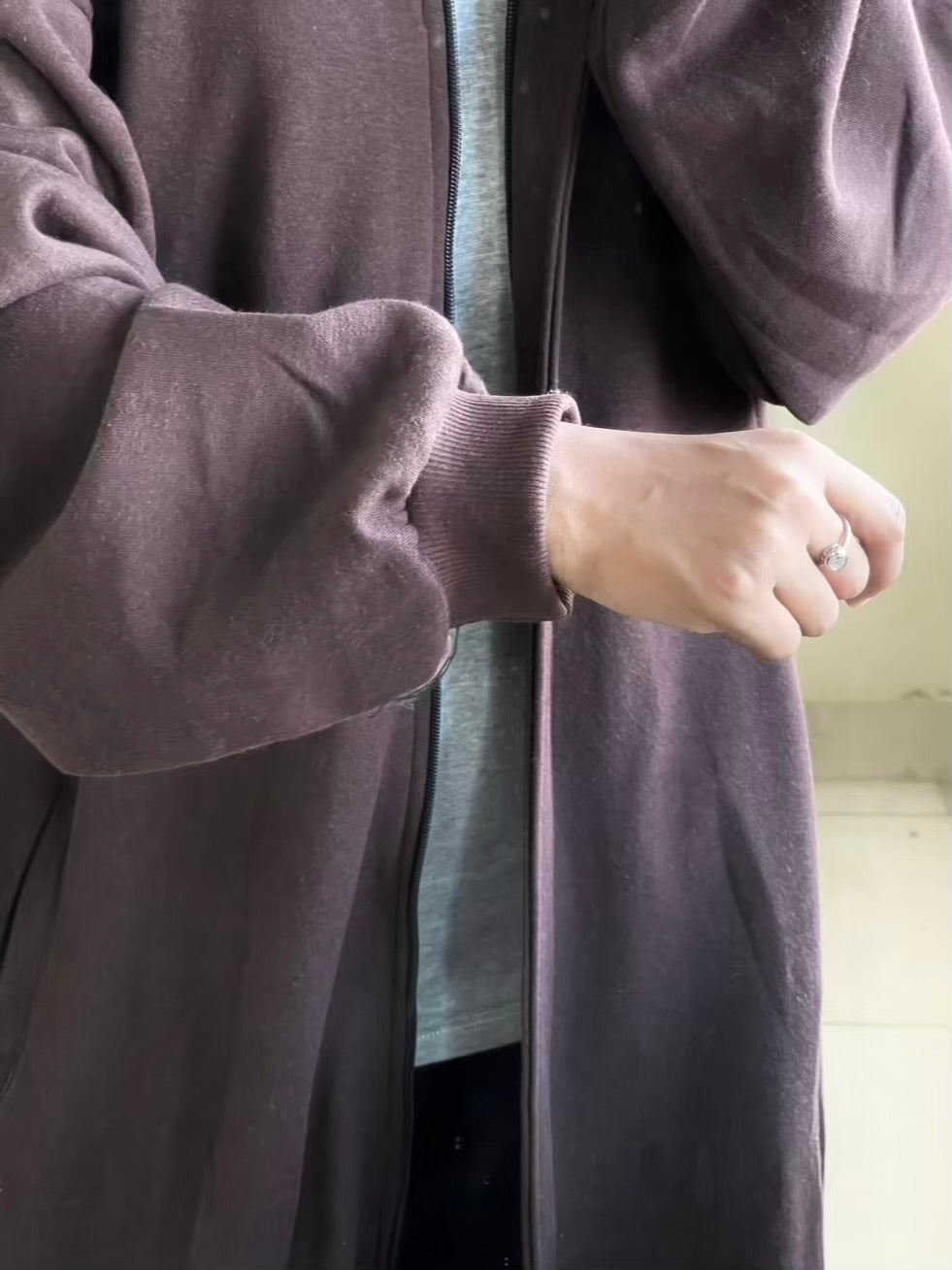 Hoodie Abaya (Dark Brown)