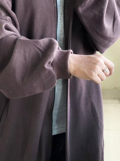 Hoodie Abaya (Dark Brown)