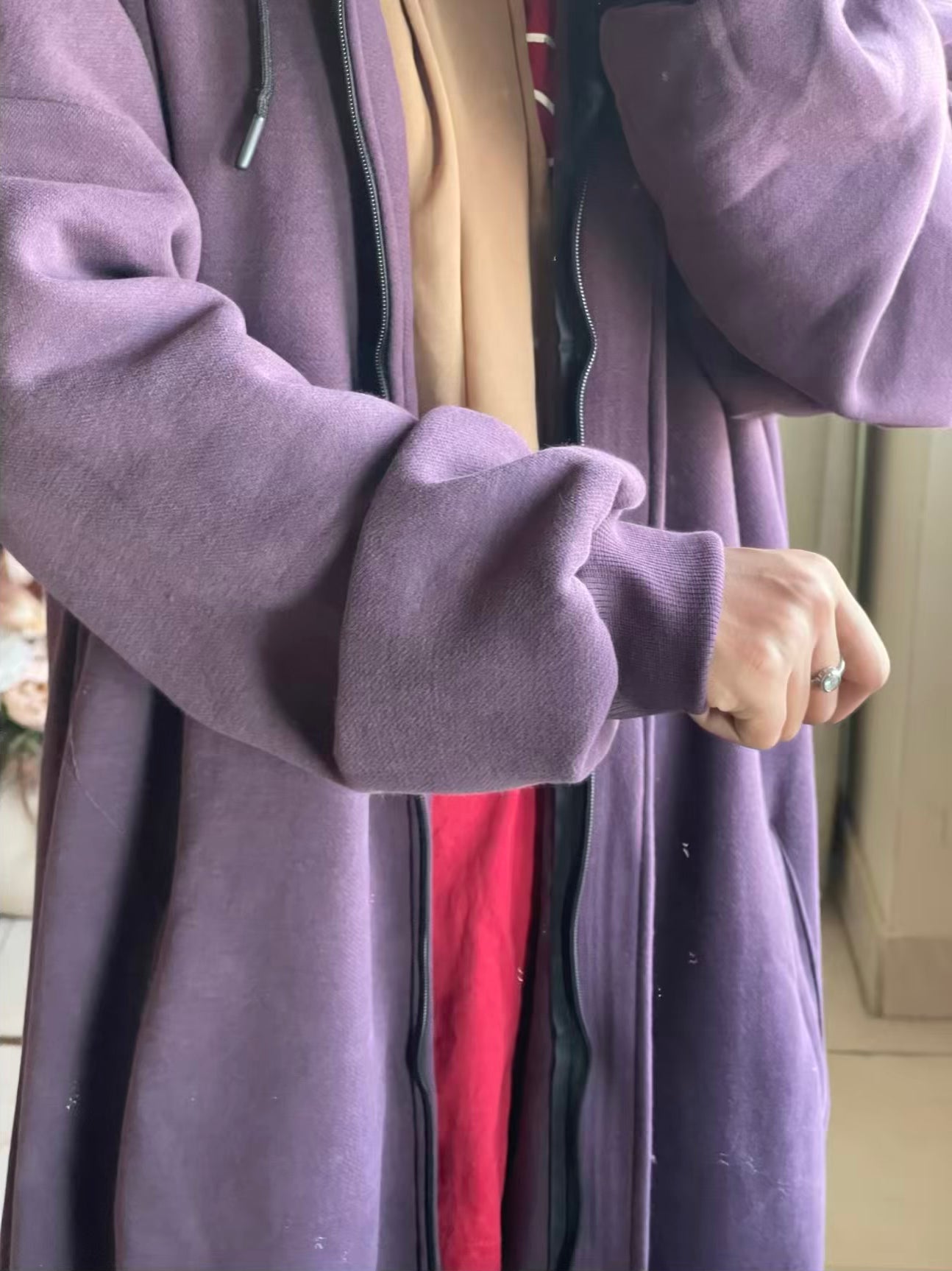 Hoodie Abaya (Deep Purple)