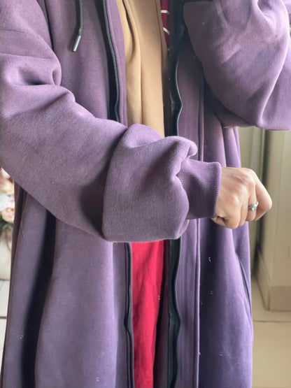 Hoodie Abaya (Deep Purple)
