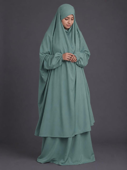 3 Piece Jilbab - Pista
