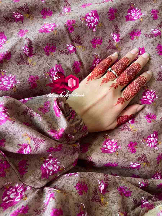 Full Coverage Namaz Chadar with Sleeves + Niqab (Mix Lawn)