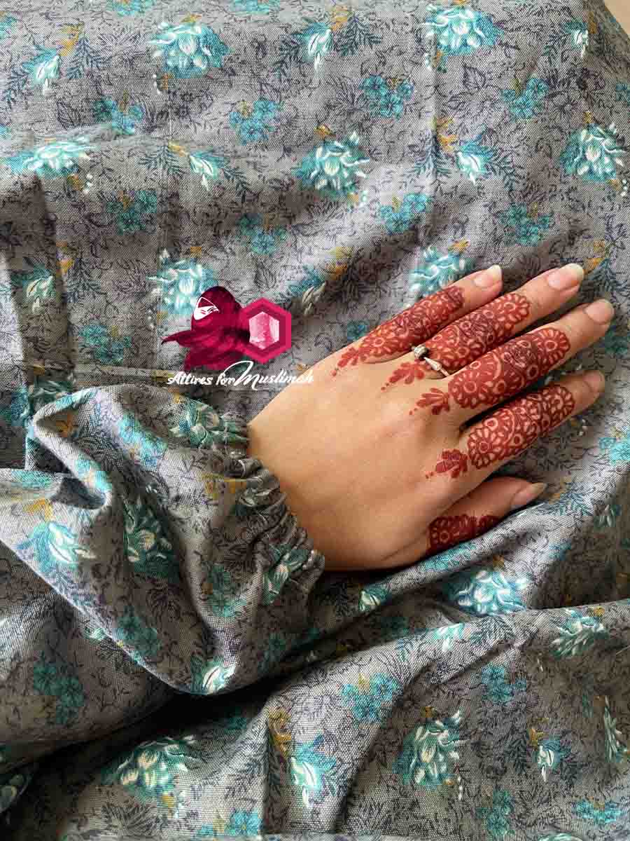 Full Coverage Namaz Chadar with Sleeves + Niqab (Mix Lawn)