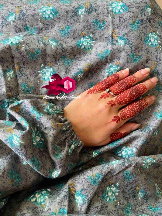 Full Coverage Namaz Chadar with Sleeves + Niqab (Mix Lawn)