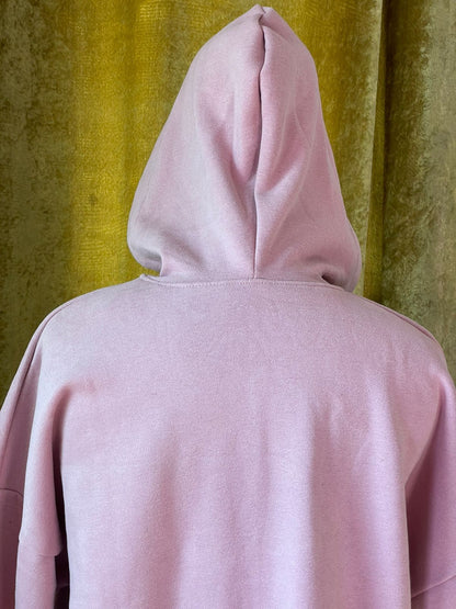 Hoodie Abaya (Baby Pink)