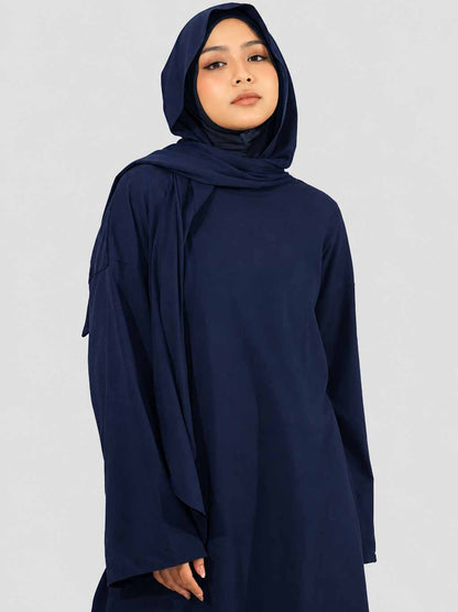 Active wear abaya (Shirt + Trouser + Attached scarf)