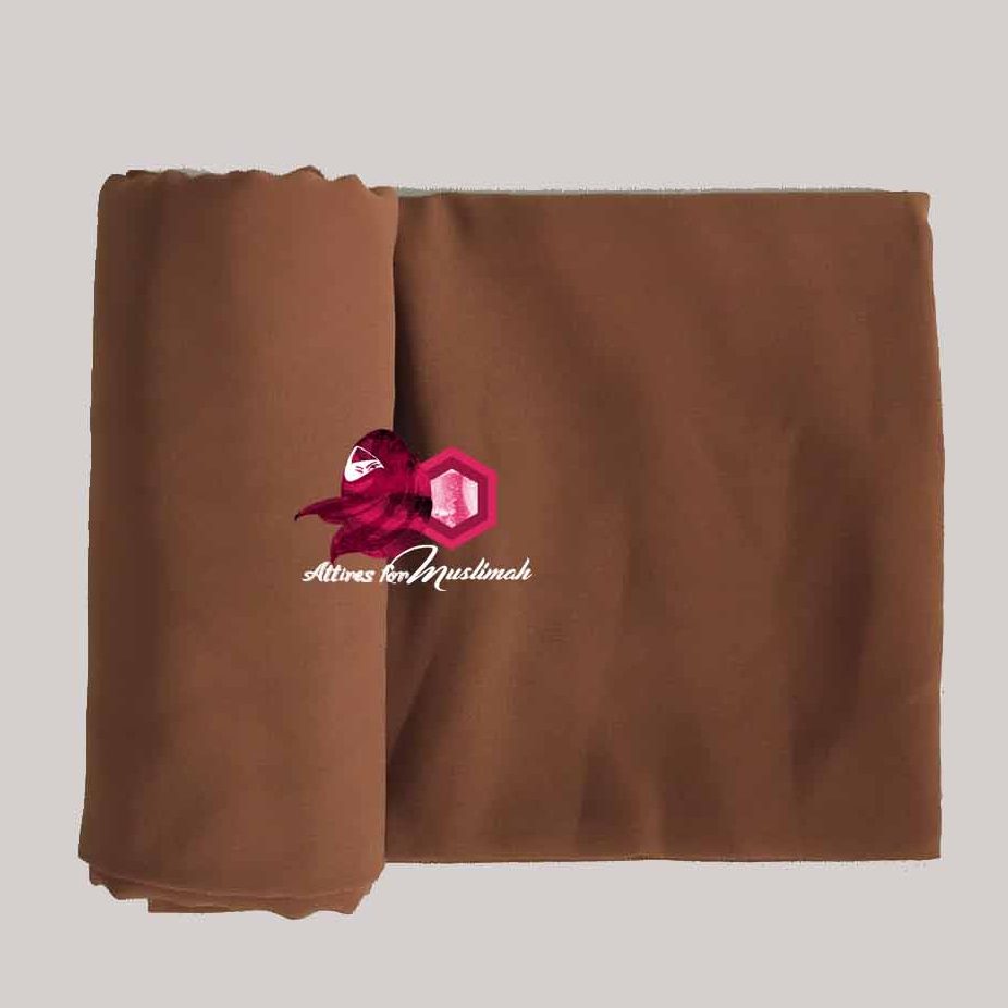 Chiffon Georgette - Chocolate Brown