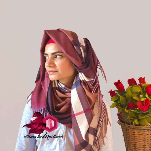 Burberry Woolen Hijabs Attires For Muslimah