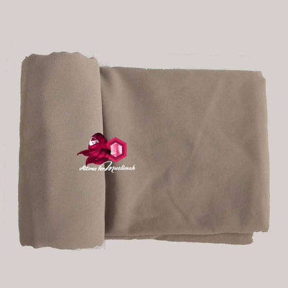 Chiffon Georgette - Biscuit Brown Attires For Muslimah