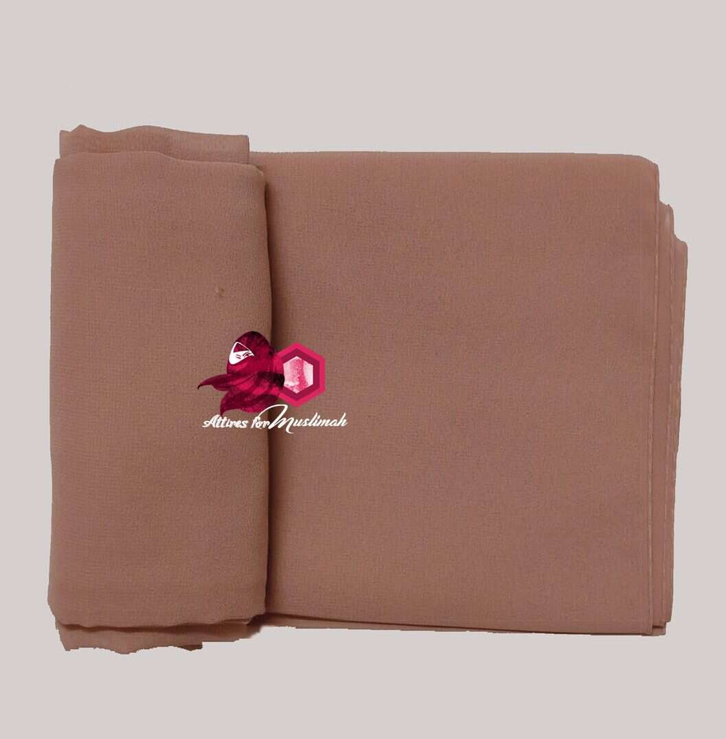 Chiffon Georgette - Copper Rose Attires For Muslimah