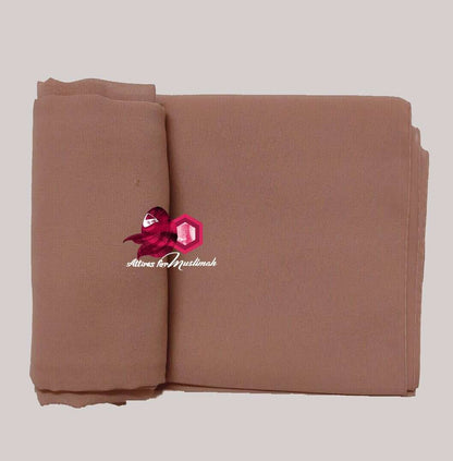 Chiffon Georgette - Copper Rose Attires For Muslimah