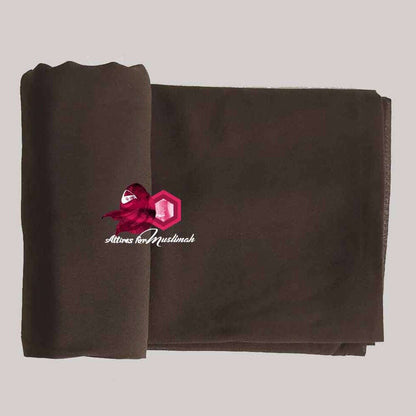 Chiffon Georgette - Dark Brown Attires For Muslimah