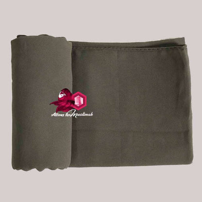 Chiffon Georgette - Dark Olive Attires For Muslimah