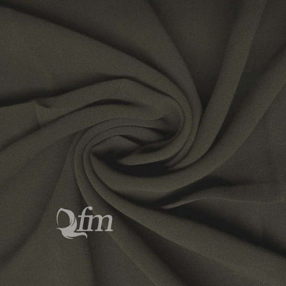 Chiffon Georgette - Dark Olive Attires For Muslimah