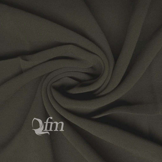 Chiffon Georgette - Dark Olive Attires For Muslimah