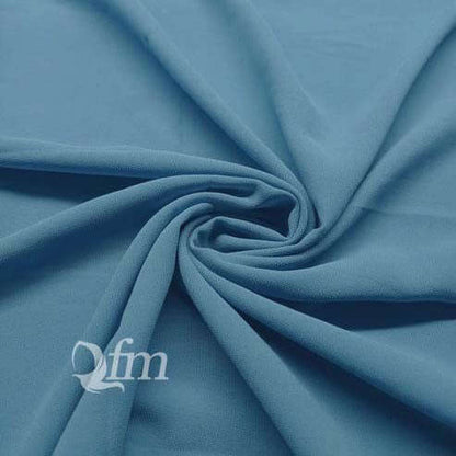 Chiffon Georgette - Horizon Blue Attires For Muslimah