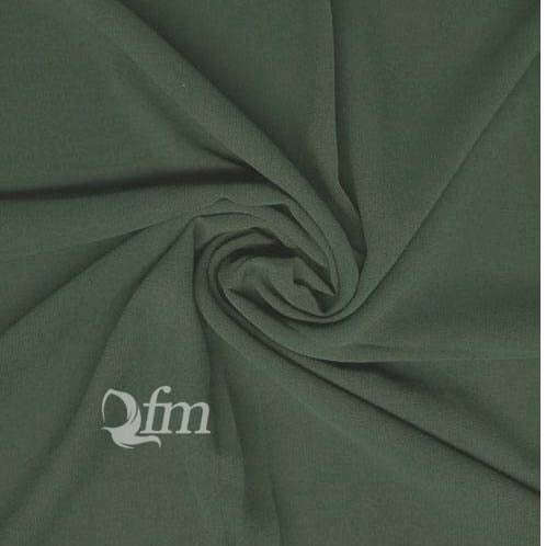 Chiffon Georgette - Leaf Green Attires For Muslimah