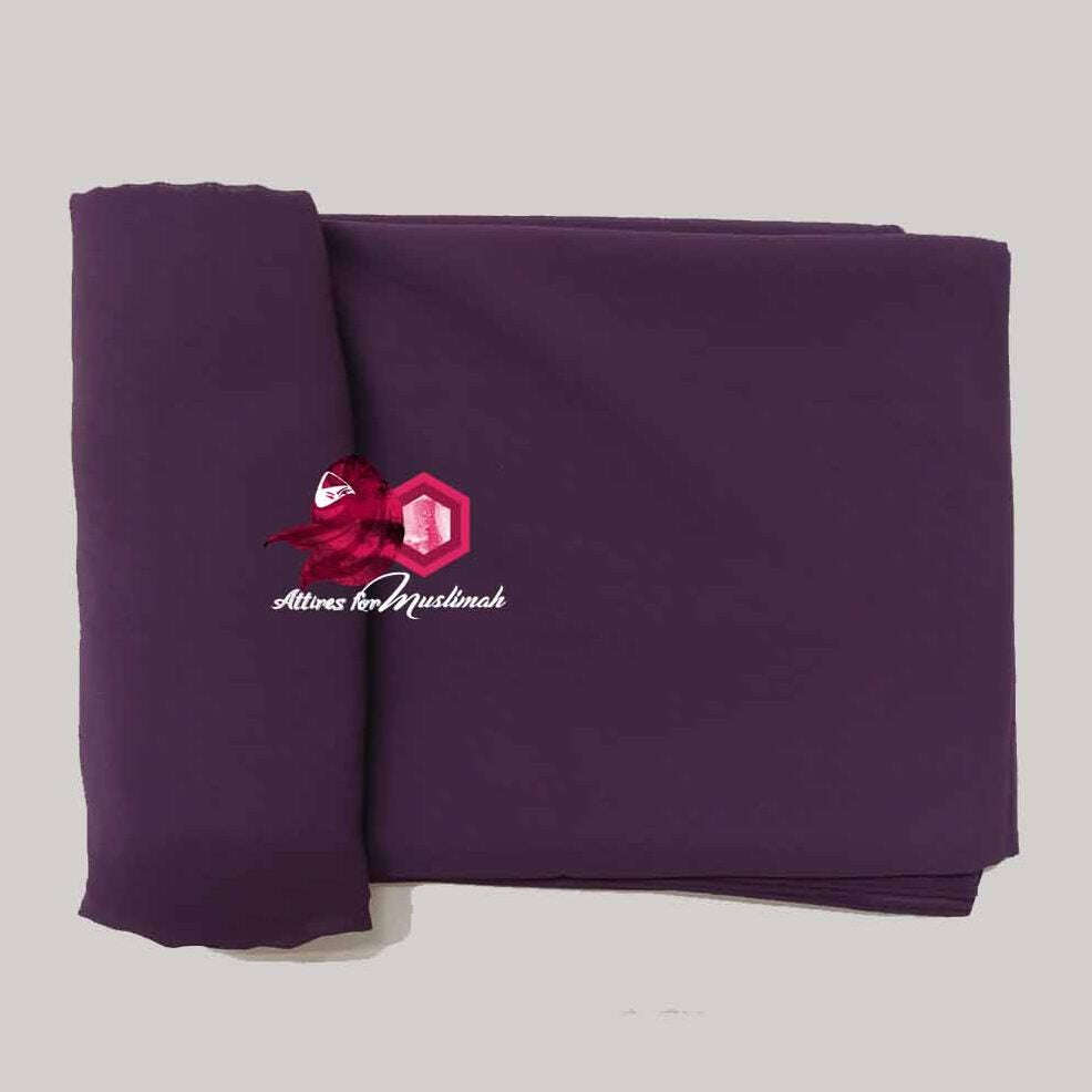Chiffon Georgette - Purple Attires For Muslimah