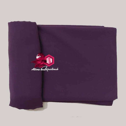 Chiffon Georgette - Purple Attires For Muslimah