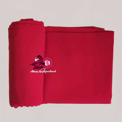 Chiffon Georgette - Red Attires For Muslimah
