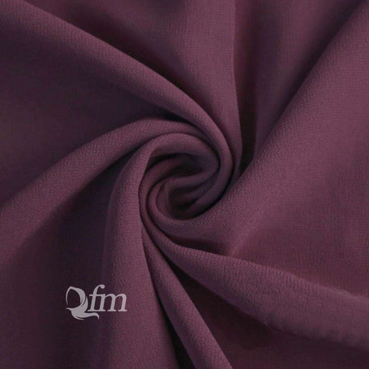 Chiffon Georgette - Rust Purple Attires For Muslimah