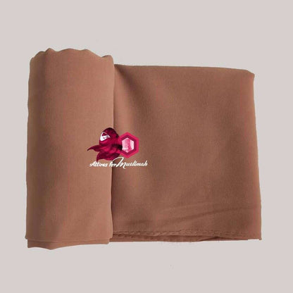 Chiffon Georgette - Salmon Attires For Muslimah