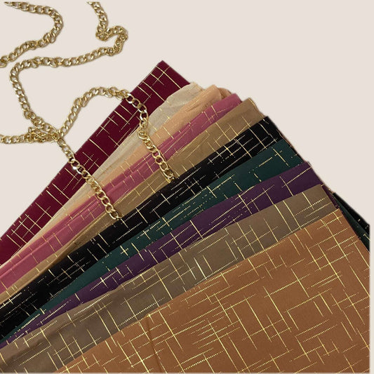 Chiffon Grid Attires For Muslimah
