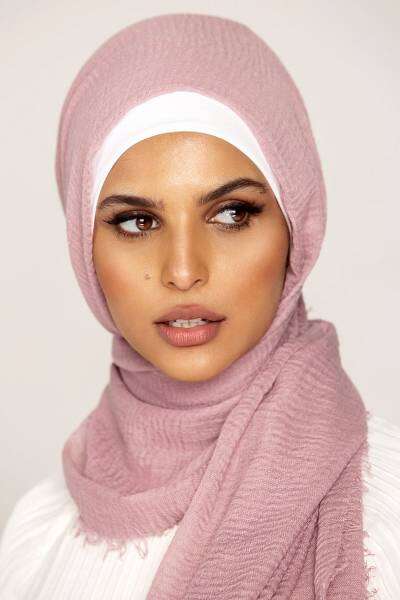 Crimps Viscose -Baby Pink Attires For Muslimah