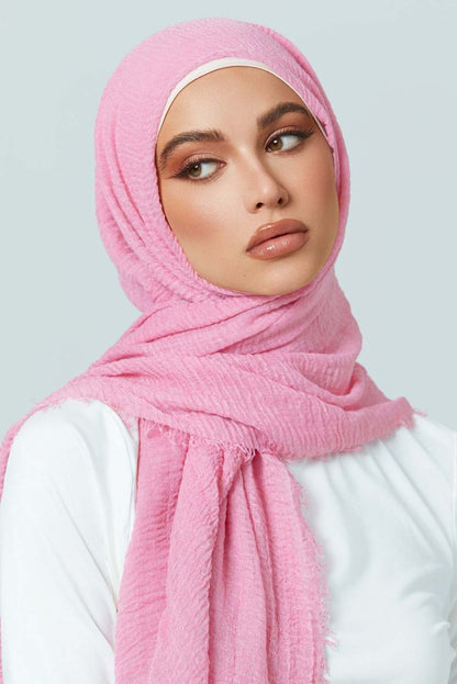 Crimps Viscose - Blush Pink Attires For Muslimah