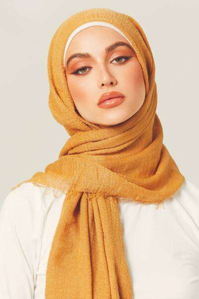 Crimps Viscose - Bright Mustard Attires For Muslimah