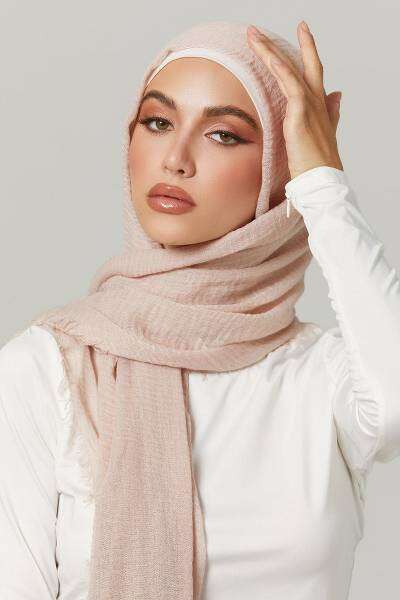 Crimps Viscose -Ivory Attires For Muslimah