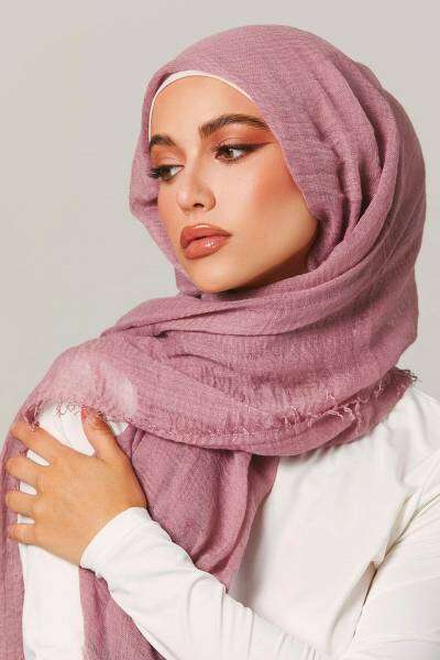 Crimps Viscose -Rouge Pink Attires For Muslimah