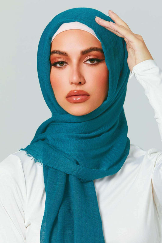 Crimps Viscose -Teal Green Attires For Muslimah