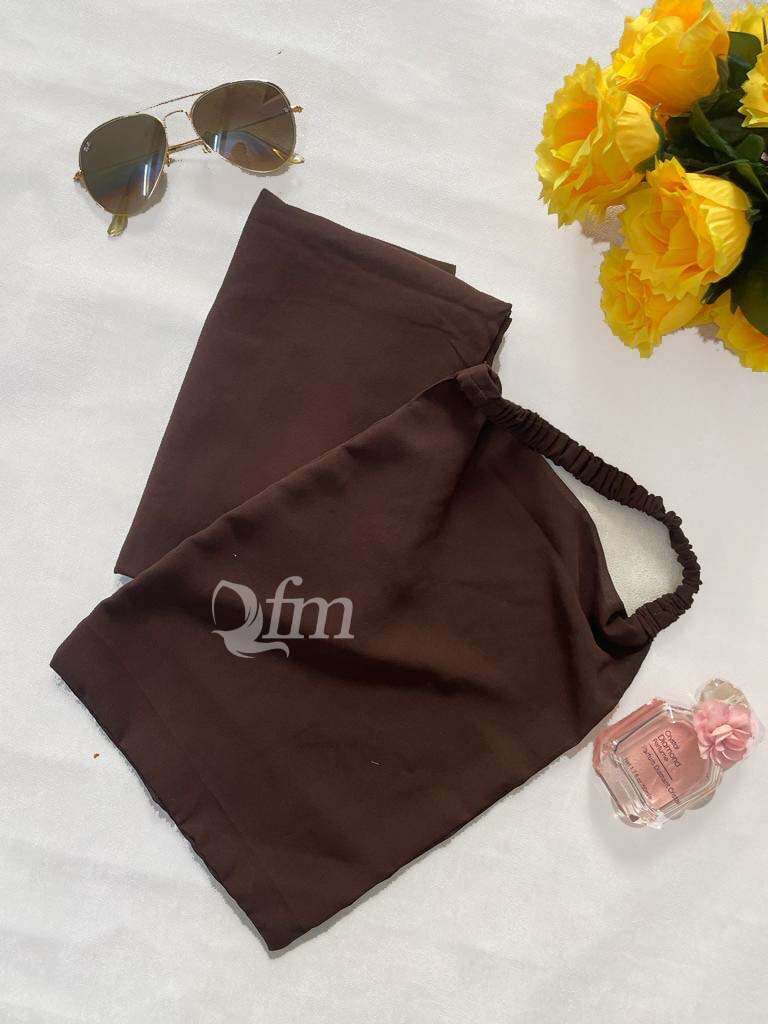 Dark Brown Set Attires For Muslimah
