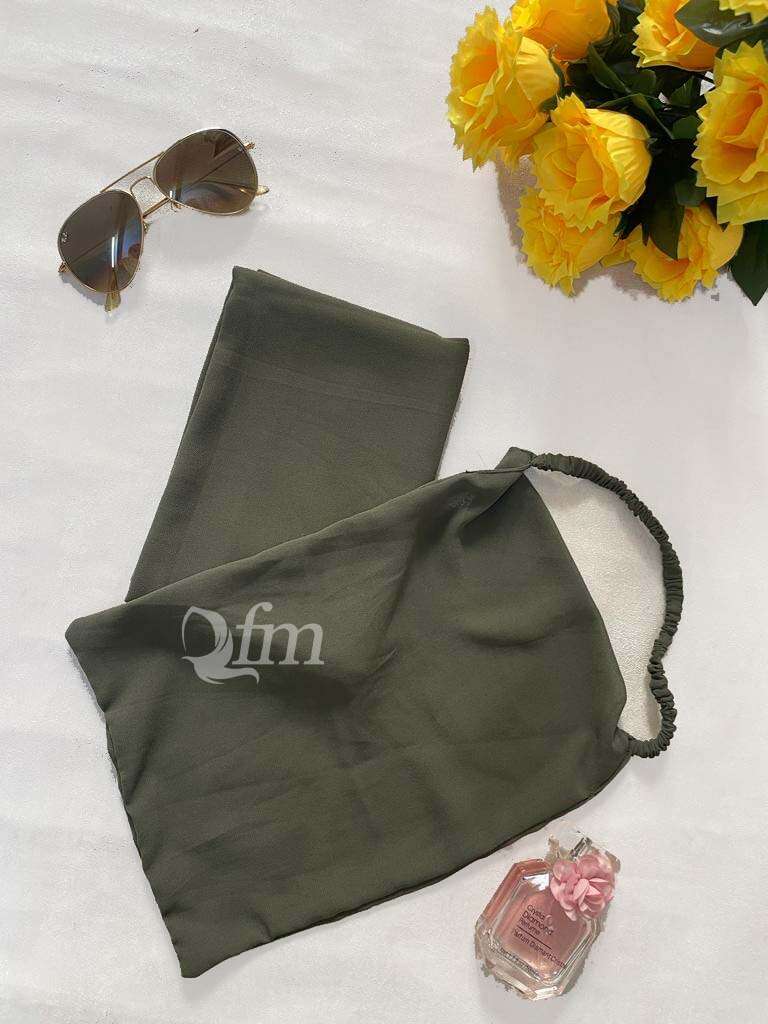 Dark Olive Set Attires For Muslimah