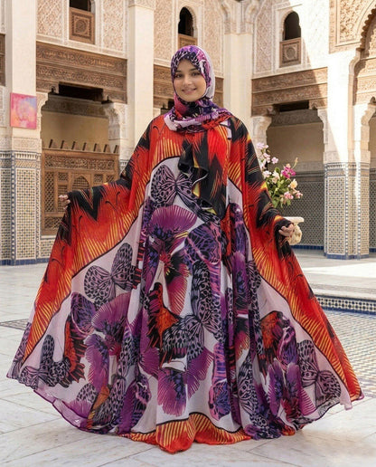 Flary Kaftan Abaya Attires For Muslimah