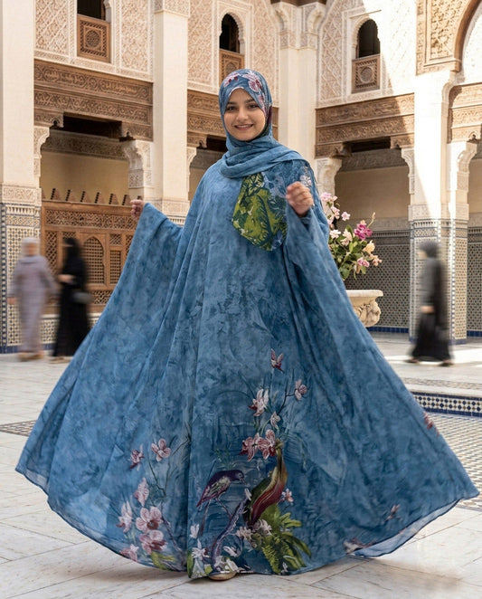 Flary Kaftan Abaya Attires For Muslimah