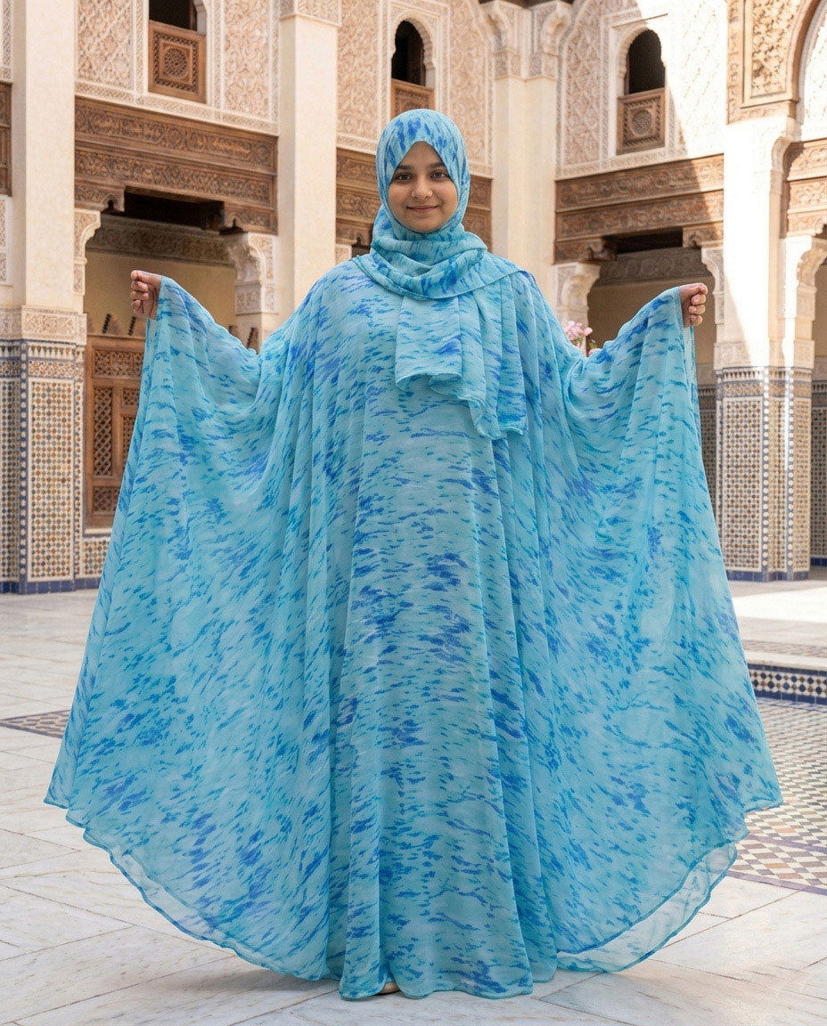 Flary Kaftan Abaya Attires For Muslimah