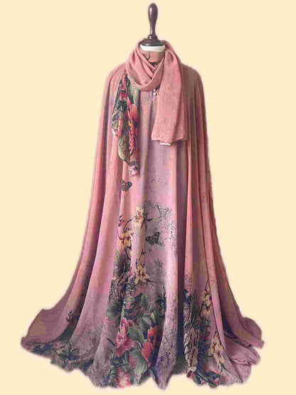 Flary Kaftan Abaya Attires For Muslimah