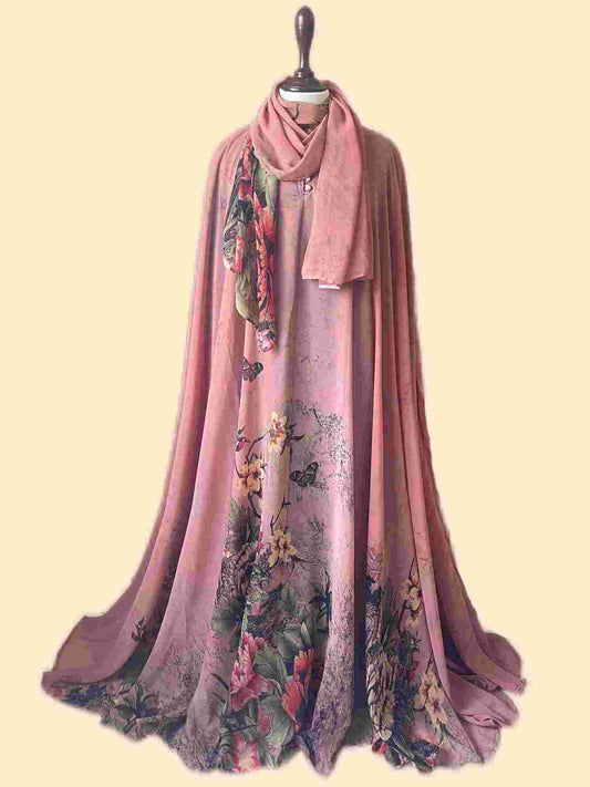 Flary Kaftan Abaya Attires For Muslimah