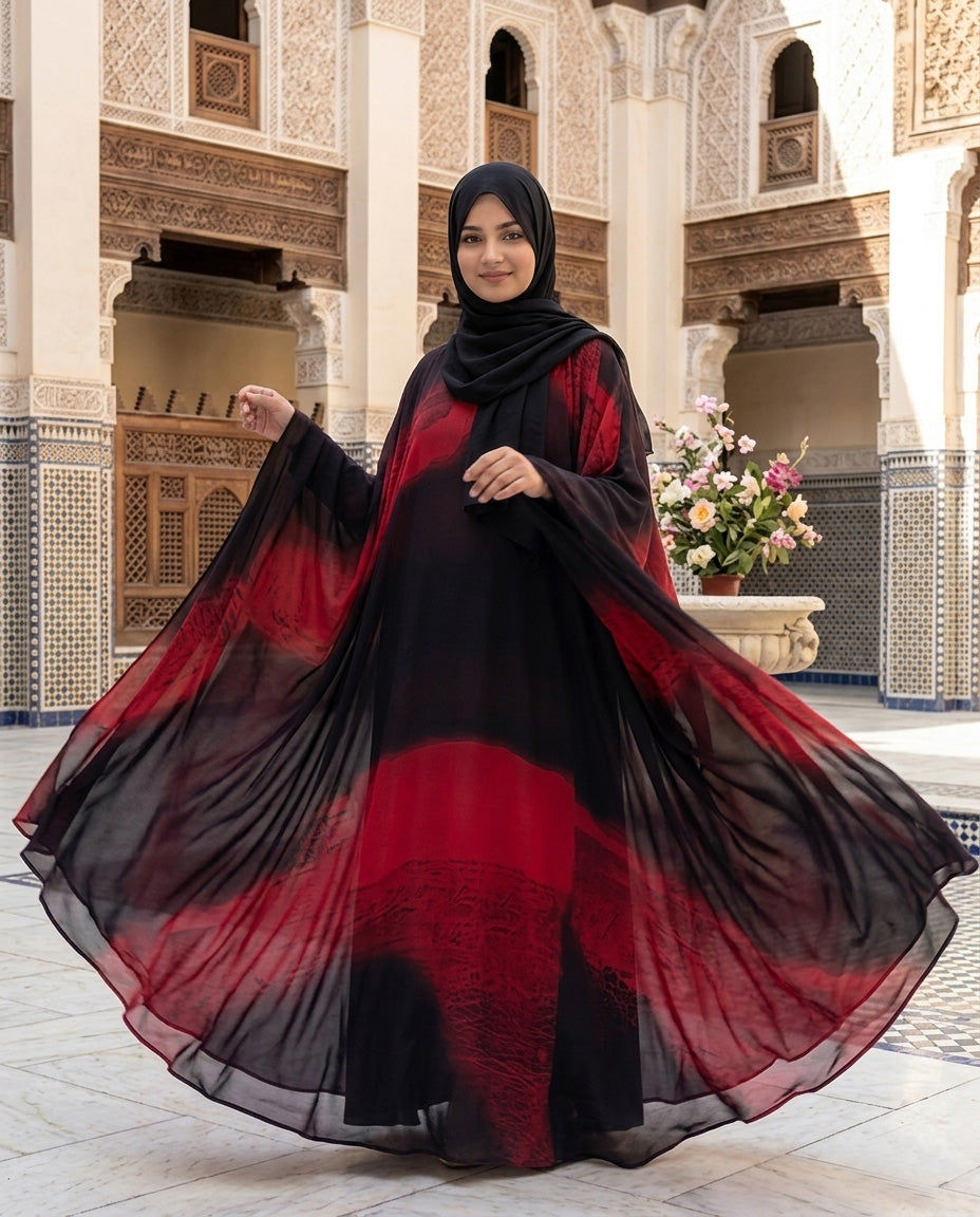 Flary Kaftan Abaya Attires For Muslimah