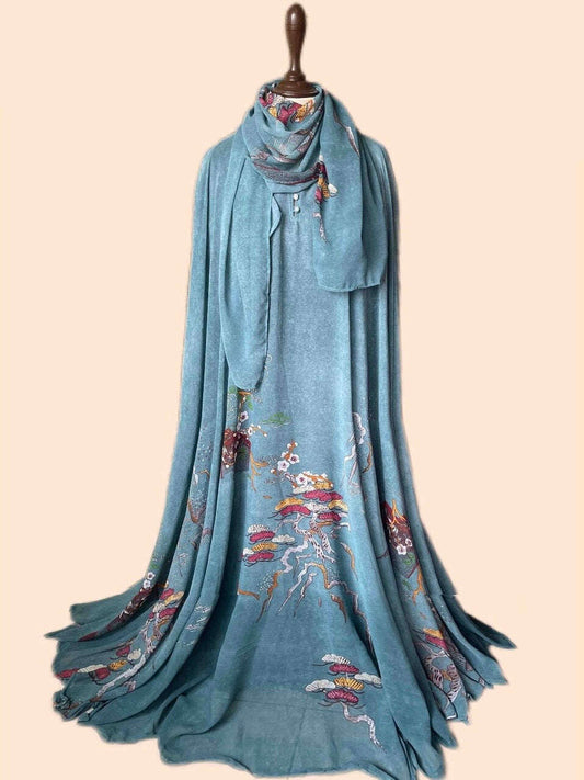 Flary Kaftan Abaya Attires For Muslimah