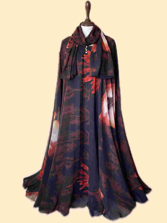 Flary Kaftan Abaya Attires For Muslimah