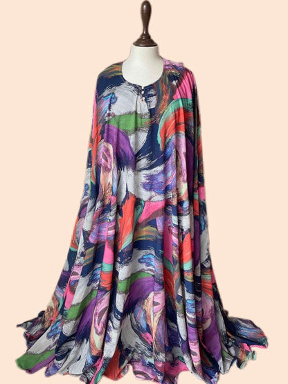 Flary Kaftan Abaya Attires For Muslimah