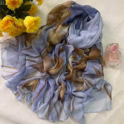 Floral lawn hijab Attires For Muslimah