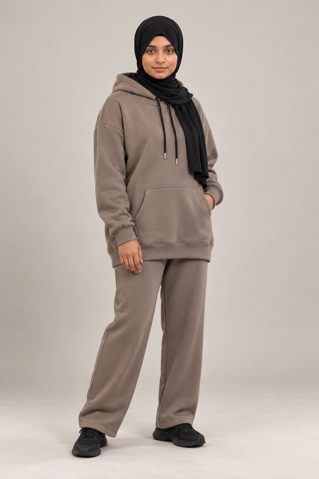 Hoodie Co Ord Set (Cedarwood) - full product view